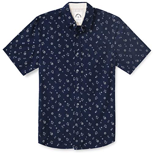 Dubinik® Freizeithemden für Herren Kurzarm Button Down Hemd aus Baumwolle mit Regular Fit von Dubinik