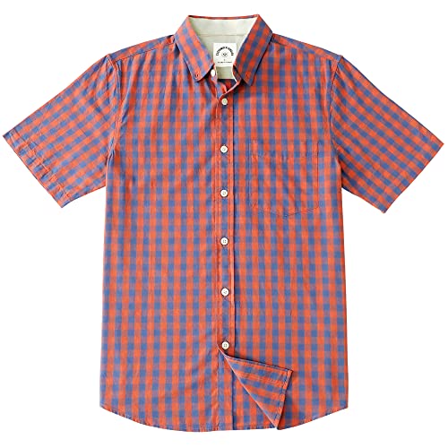 Dubinik® Freizeithemden für Herren Kurzarm Button Down Hemd aus Baumwolle mit Regular Fit von Dubinik