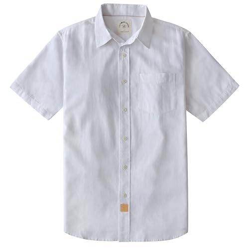 Dubinik® Freizeithemden für Herren Kurzarm Button Down Hemd aus Baumwolle mit Regular Fit von Dubinik