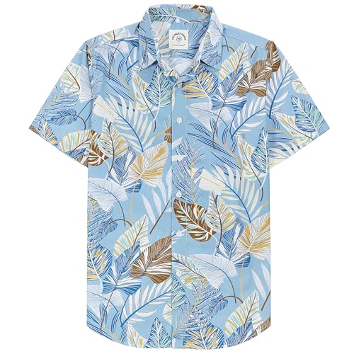 Dubinik® Hawaiihemd Kurzarm Hemd Sommer Hemd Aloha Hemd Button Down Freizeithemden Für Herren Hawaii Hemd Männer Regular Fit von Dubinik