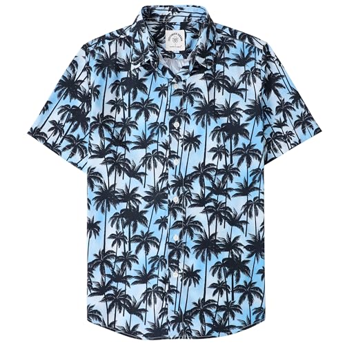 Dubinik® Hawaiihemd Kurzarm Hemd Sommer Hemd Aloha Hemd Button Down Freizeithemden Für Herren Hawaii Hemd Männer Regular Fit von Dubinik