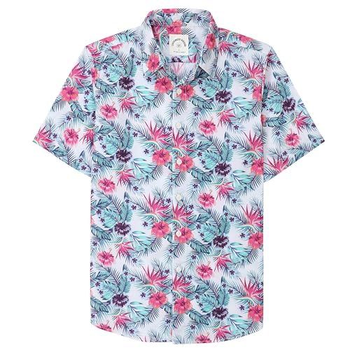 Dubinik® Hawaiihemd Kurzarm Hemd Sommer Hemd Aloha Hemd Button Down Freizeithemden Für Herren Hawaii Hemd Männer Regular Fit von Dubinik