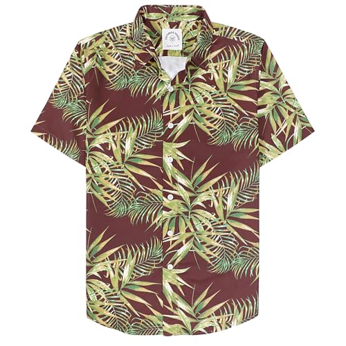 Dubinik® Hawaiihemd Kurzarm Hemd Sommer Hemd Aloha Hemd Button Down Freizeithemden Für Herren Hawaii Hemd Männer Regular Fit von Dubinik