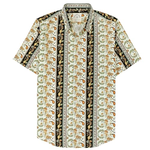 Dubinik® Hawaiihemd Kurzarm Hemd Sommer Hemd Aloha Hemd Button Down Freizeithemden Für Herren Hawaii Hemd Männer Regular Fit von Dubinik