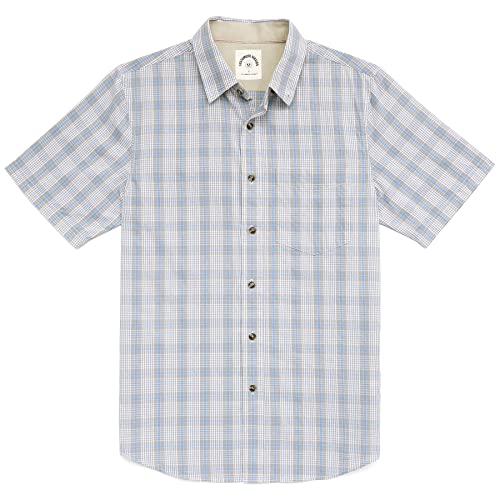 Dubinik® Freizeithemden für Herren Kurzarm Button Down Hemd aus Baumwolle mit Regular Fit von Dubinik