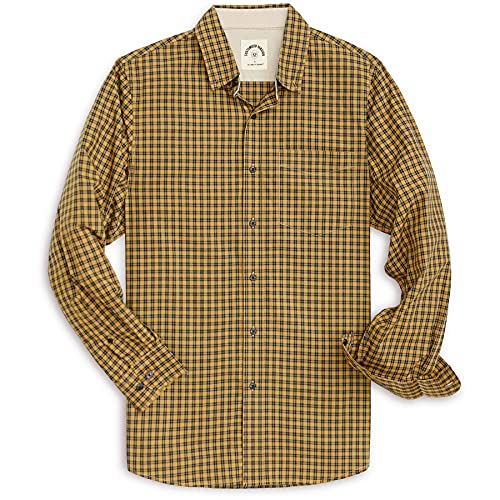 Dubinik® Hemd Herren Langarm Bügelleicht Button Down Hemden 100% Baumwolle Freizeithemden Regular Fit von Dubinik