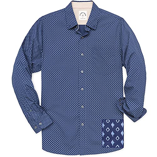 Dubinik® Hemd Herren Langarm Bügelleicht Button Down Hemden 100% Baumwolle Freizeithemden Regular Fit von Dubinik