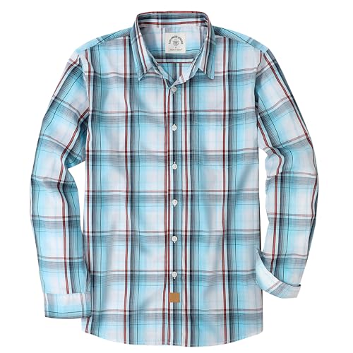 Dubinik® Hemd Herren Langarm Freizeithemden Für Herren Kariert Regular Fit Comfort Baumwolle Mit Tasche Herren Hemden Langarm von Dubinik
