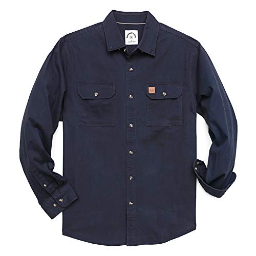 Dubinik®Freizeithemden für Herren Herren Hemd Langarm Herren Hemden mit 2 Brusttaschen Button down Comfort Fit von Dubinik