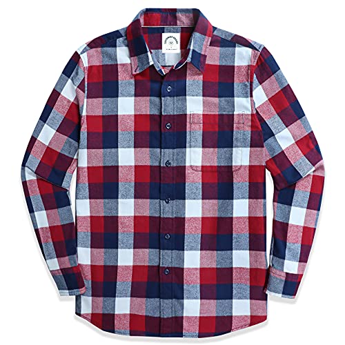 Dubinik® Flanellhemd Herren Kariert Button Down Outdoor Baumwolle Freizeithemden Flanellhemden Herren Langarm von Dubinik