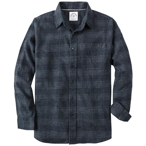 Dubinik® Flanellhemd Herren Kariert Button Down Outdoor Baumwolle Freizeithemden Flanellhemden Herren Langarm von Dubinik