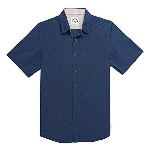 Dubinik® Freizeithemden für Herren Kurzarm Button Down Hemd aus Baumwolle mit Regular Fit von Dubinik