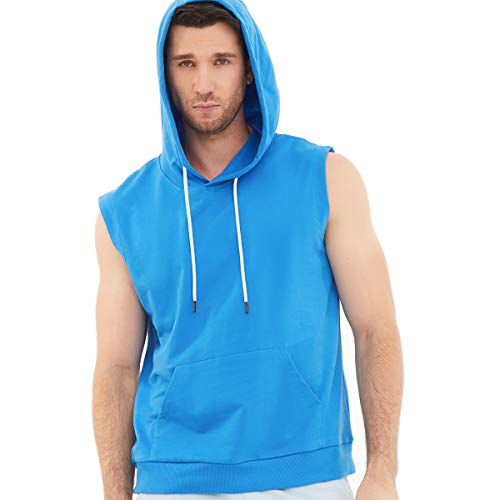 Dubinik® Herren Tank Top Kurzarm Kapuzenpullover Sport Ärmelloser Weste Hoodie von Dubinik