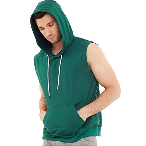 Dubinik® Herren Tank Top Kurzarm Kapuzenpullover Sport Ärmelloser Weste Hoodie von Dubinik