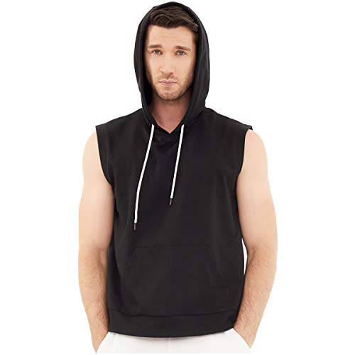 Dubinik® Herren Tank Top Kurzarm Kapuzenpullover Sport Ärmelloser Weste Hoodie von Dubinik