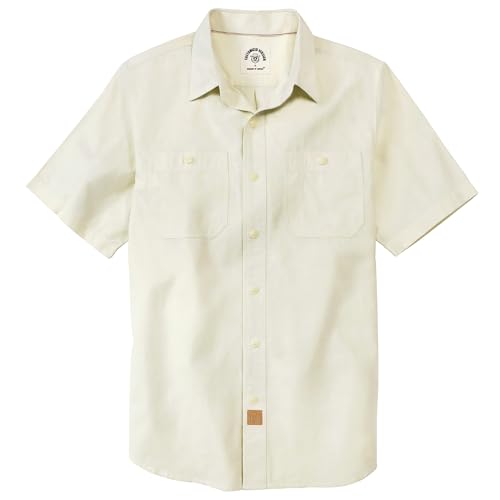 Dubinik® Kurzarmhemd Herren Regular Fit Freizeithemd Comfort Atmungsaktiv Arbeitshemd Chambray Hemd Männer von Dubinik