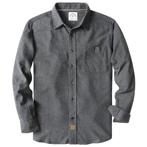 Dubinik® Flanellhemd Herren Kariert Button Down Outdoor Baumwolle Freizeithemden Flanellhemden Herren Langarm von Dubinik