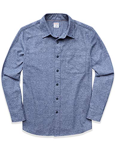 Dubinik® Männer Lange Ärmel Flanellhemden Western Fleece Button Down Shirts Freizeithemd Normale Passform von Dubinik