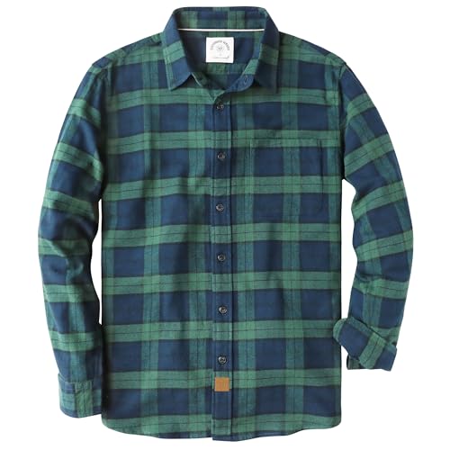 Dubinik® Flanellhemd Herren Kariert Button Down Outdoor Baumwolle Freizeithemden Flanellhemden Herren Langarm von Dubinik