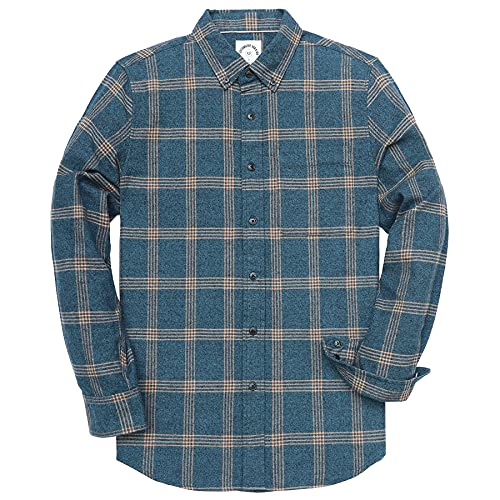 Dubinik® Flanellhemd Herren Kariert Button Down Outdoor Baumwolle Freizeithemden Flanellhemden Herren Langarm von Dubinik