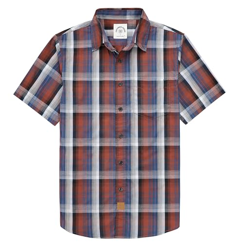 Dubinik®Freizeithemden Für Herren Kurzarmhemd Herren Sommer Arbeitshemden Outdoor Button Down Hemd Herren Kurzarm Regular Fit von Dubinik