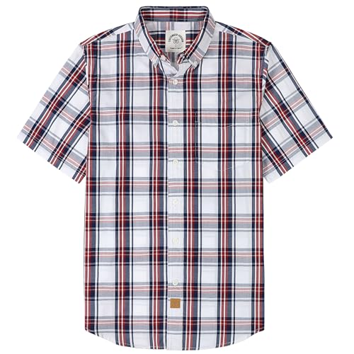 Dubinik®Freizeithemden Für Herren Kurzarmhemd Herren Sommer Arbeitshemden Outdoor Button Down Hemd Herren Kurzarm Regular Fit von Dubinik