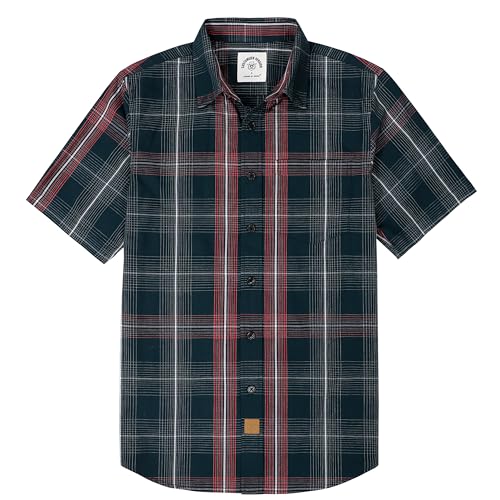 Dubinik®Freizeithemden Für Herren Kurzarmhemd Herren Sommer Arbeitshemden Outdoor Button Down Hemd Herren Kurzarm Regular Fit von Dubinik