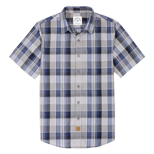 Dubinik®Freizeithemden Für Herren Kurzarmhemd Herren Sommer Arbeitshemden Outdoor Button Down Hemd Herren Kurzarm Regular Fit von Dubinik
