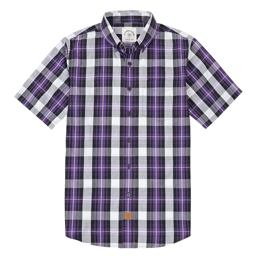 Dubinik®Freizeithemden Für Herren Kurzarmhemd Herren Sommer Arbeitshemden Outdoor Button Down Hemd Herren Kurzarm Regular Fit von Dubinik