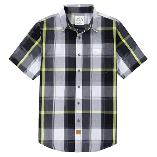 Dubinik®Freizeithemden Für Herren Kurzarmhemd Herren Sommer Arbeitshemden Outdoor Button Down Hemd Herren Kurzarm Regular Fit von Dubinik