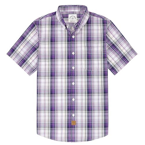 Dubinik®Freizeithemden Für Herren Kurzarmhemd Herren Sommer Arbeitshemden Outdoor Button Down Hemd Herren Kurzarm Regular Fit von Dubinik