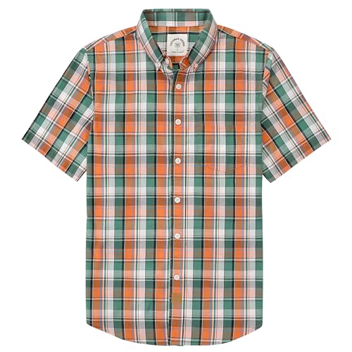 Dubinik®Freizeithemden Für Herren Kurzarmhemd Herren Sommer Arbeitshemden Outdoor Button Down Hemd Herren Kurzarm Regular Fit von Dubinik