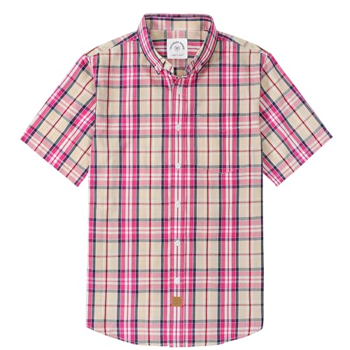 Dubinik®Freizeithemden Für Herren Kurzarmhemd Herren Sommer Arbeitshemden Outdoor Button Down Hemd Herren Kurzarm Regular Fit von Dubinik