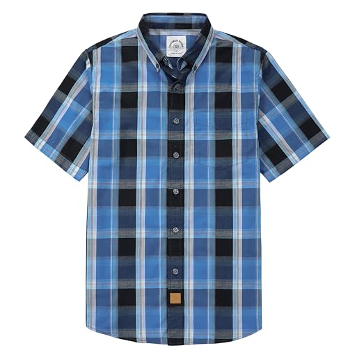 Dubinik®Freizeithemden Für Herren Kurzarmhemd Herren Sommer Arbeitshemden Outdoor Button Down Hemd Herren Kurzarm Regular Fit von Dubinik