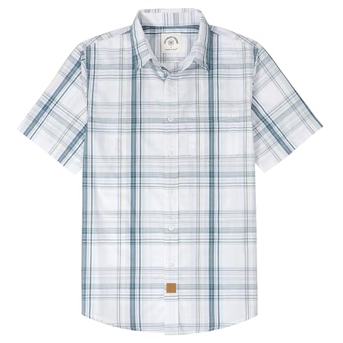 Dubinik®Freizeithemden Für Herren Kurzarmhemd Herren Sommer Arbeitshemden Outdoor Button Down Hemd Herren Kurzarm Regular Fit von Dubinik