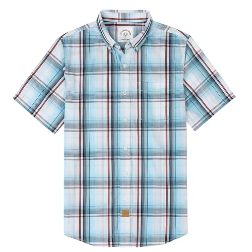 Dubinik®Freizeithemden Für Herren Kurzarmhemd Herren Sommer Arbeitshemden Outdoor Button Down Hemd Herren Kurzarm Regular Fit von Dubinik