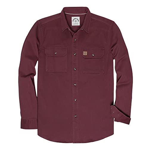 Dubinik®Freizeithemden für Herren Herren Hemd Langarm Herren Hemden mit 2 Brusttaschen Button down Comfort Fit von Dubinik