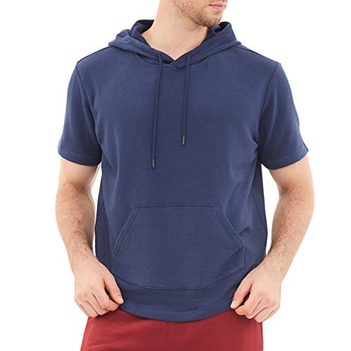 Dubinik® Kapuzenshirt Herren Kurzarm Kurzarm Hoodie Herren Sport Baumwolle Taschen T-Shirt Mit Kapuze Herren Dubinik® Kapuzenshirt Herren Kurzarm Kurzarm Hoodie Herren Sport Baumwolle Taschen T-Shirt Mit Kapuze Herren von Dubinik