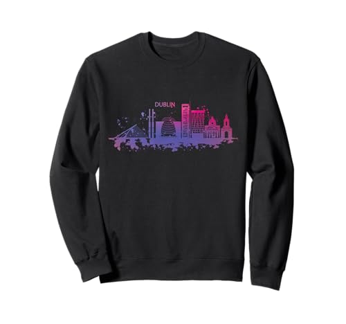 Dublin Skyline Wasserfarbe Irland Souvenir Geschenk Sweatshirt von Dublin Irland Souvenirs