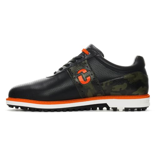 Duca del Cosma Herren 2021 Joost Luiten Golfschuhe, Schwarz/Weiß/Orange, Größe 43, Schwarz, Camouflage, Grün, 42 2/3 EU von Duca del Cosma