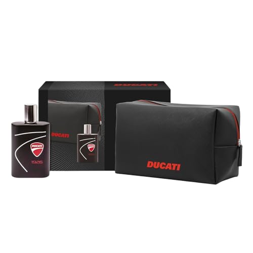 DUCATI | 1926 Geschenkbox für Herren, Eau de Toilette EDT 100 ml + Wintermütze Ducati mit holzigem Duft, aromatisch und orientalisch von Ducati