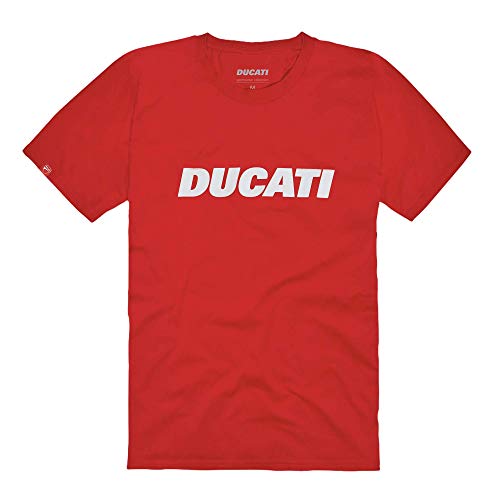 Ducati Ducatiana 2.0 Basic Kurzarm-T-Shirt (XL, Rot), Rot/Ausflug, einfarbig (Getaway Solids), XL von Ducati