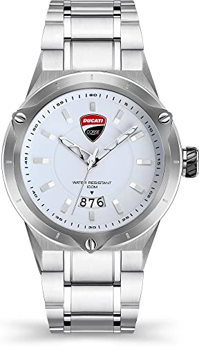 Ducati Herren Analog Quarz Uhr mit Edelstahl Armband DTWGH2019703 von Ducati