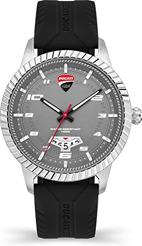 Ducati Herren Analog Quarz Uhr mit Kautschuk Armband DTWGN2019501 von Ducati
