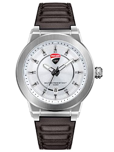 Ducati Herren Analog Quarz Uhr mit Leder Armband DTWGB2019302 von Ducati