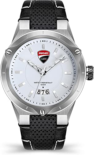 Ducati Herren Analog Quarz Uhr mit Leder Armband DTWGB2019601 von Ducati