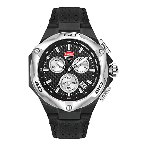 Ducati Herren Analog Quarz Uhr mit Leder Armband DTWGC2019001 von Ducati