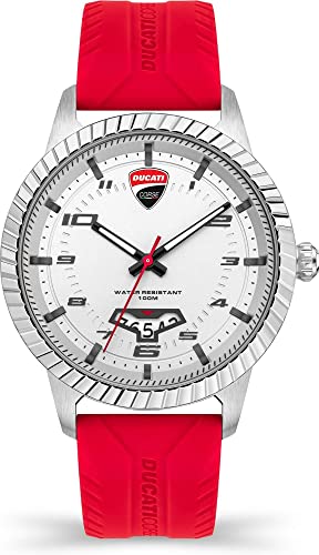 Ducati Herren Analog Quarz Uhr mit Silikon Armband DTWGN2019502 von Ducati