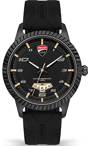 Ducati Herren Analog Quarz Uhr mit Silikon Armband DTWGN2019504 von Ducati