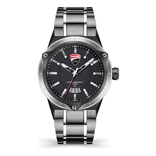Ducati Unisex Analog Quarz Uhr mit Edelstahl Armband DTWGH2019704 von Ducati